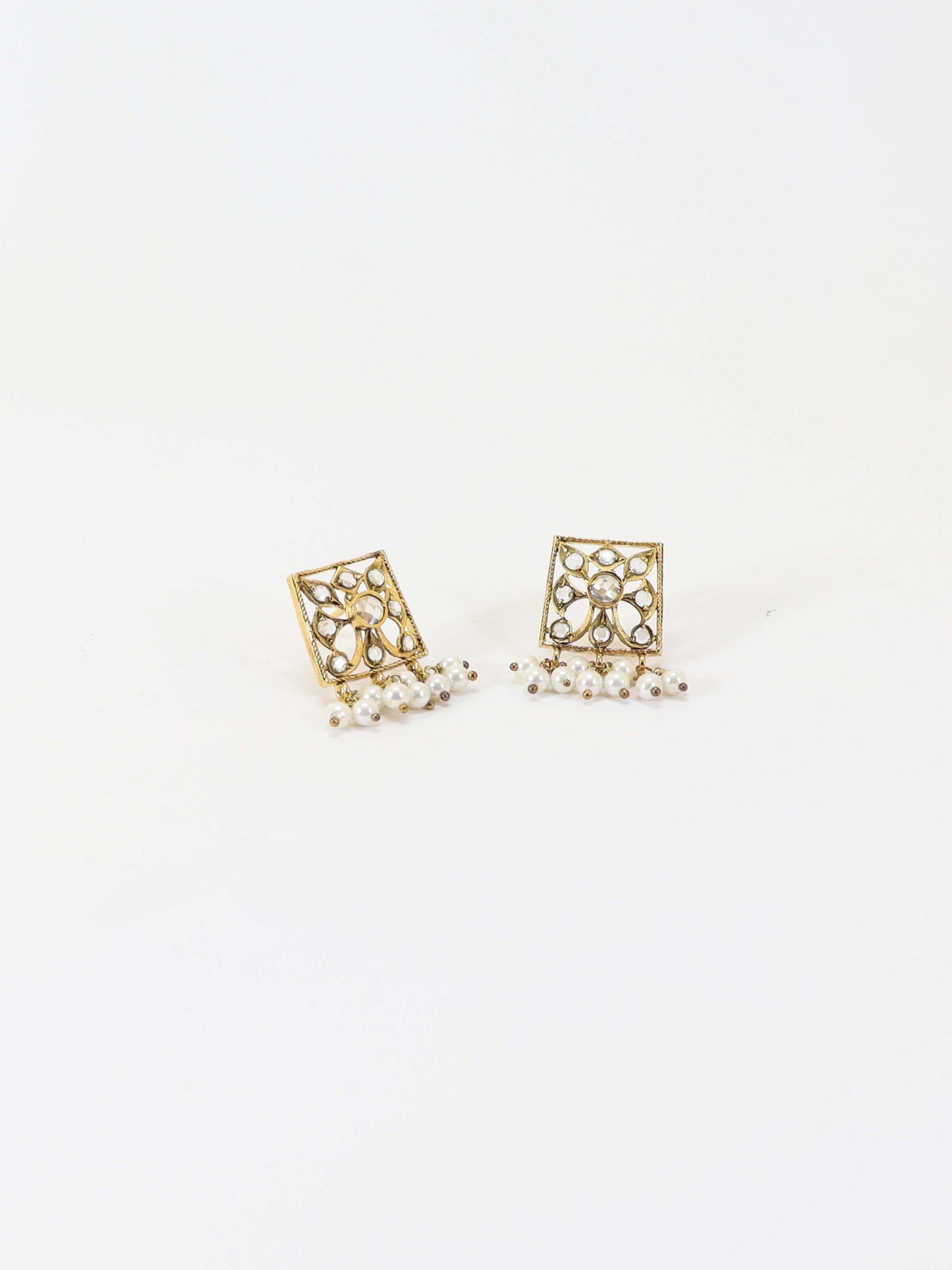 Tops Studded With Polki In 925 Silver.