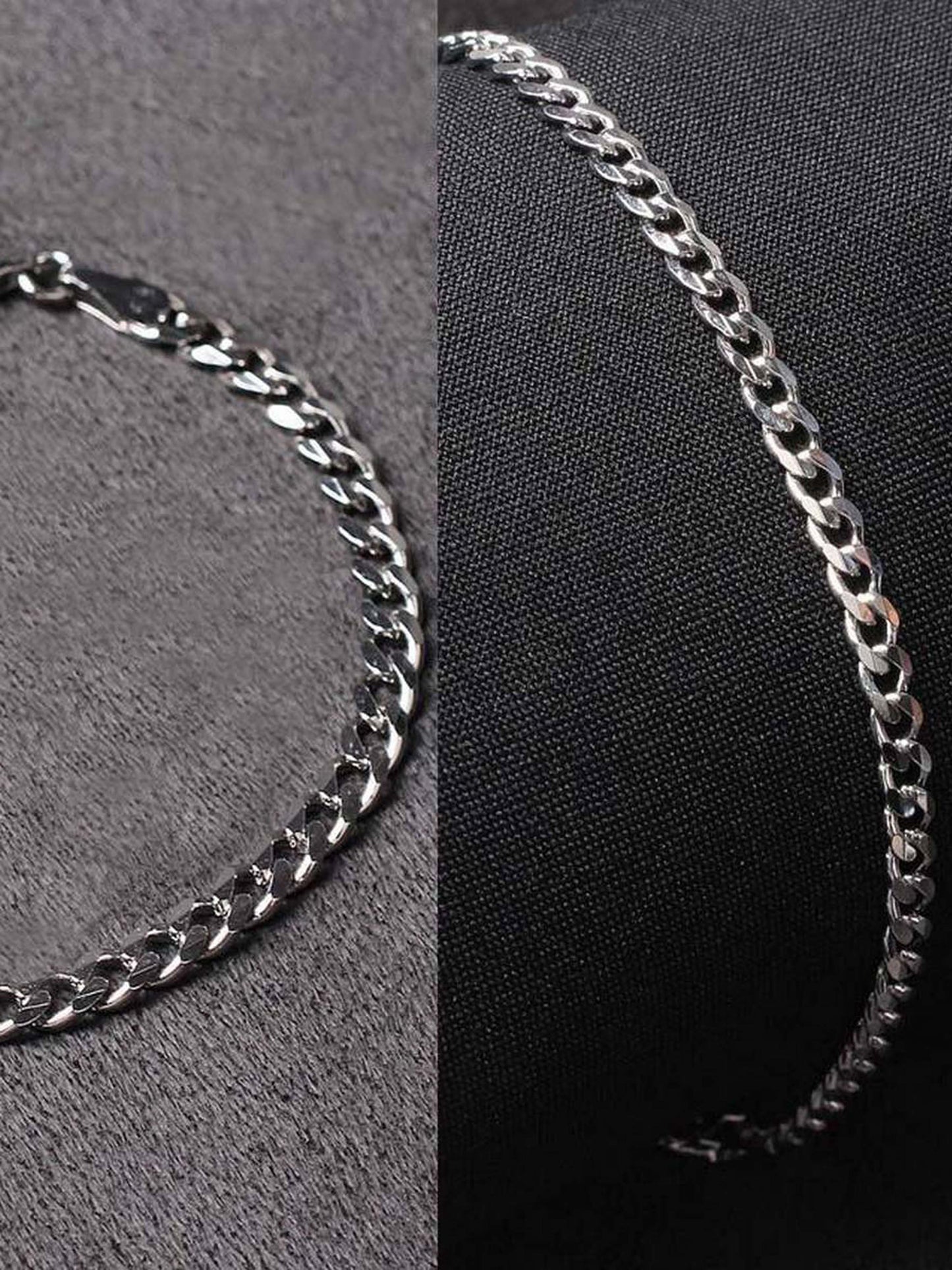 Bracelet For Men In Silver.