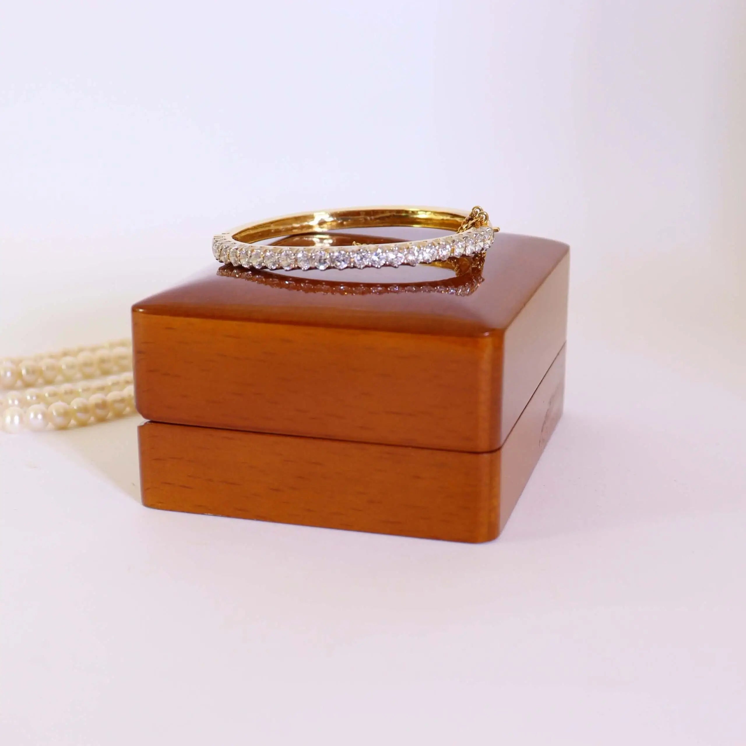 Bracelet Studded With Zircons In 925 Silver.